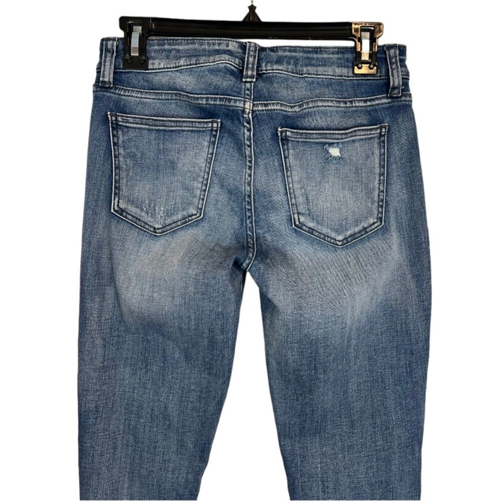 Pistola Distressed Zipper Ankle Skinny Jeans Size 28 - Picture 7 of 10
